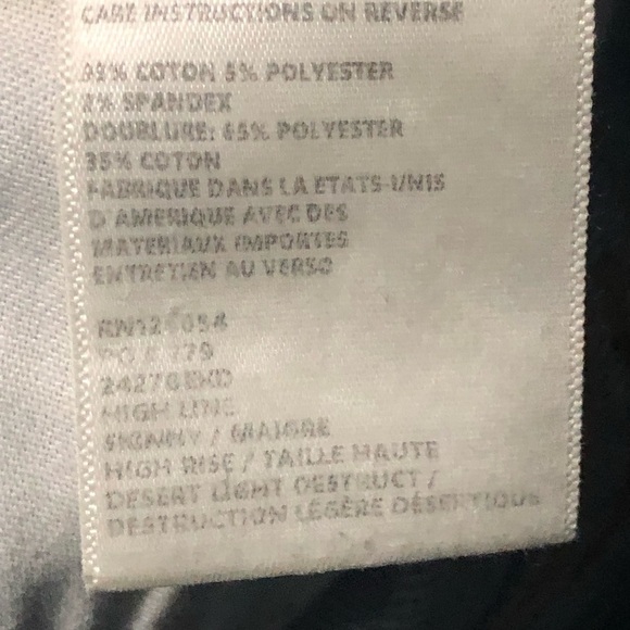 L'Ageence High Line Jeans Women's 25 Distressed Cropped Frayed Hem Curvy Denim - Picture 3 of 6